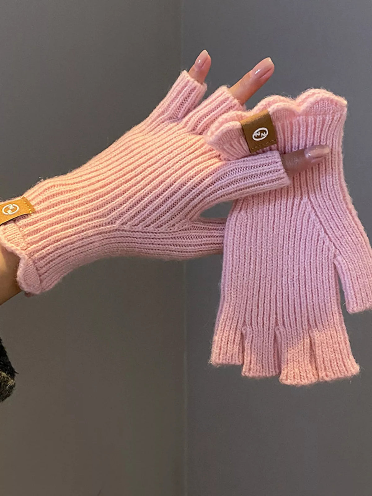 Fingerless Knitted Gloves