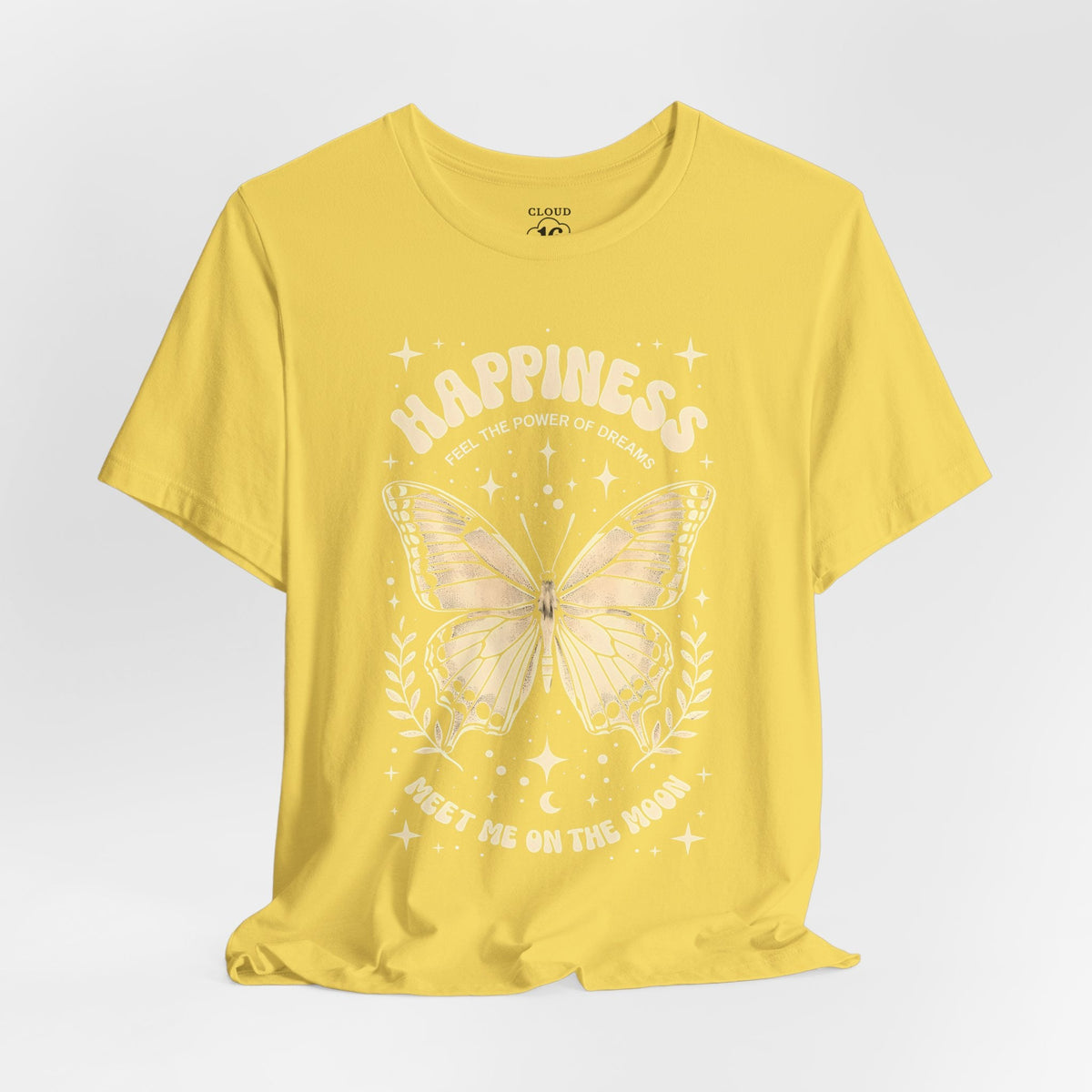 Happiness Butterfly Tee - Womens Inspirational T-Shirt - Positive Vibes Apparel
