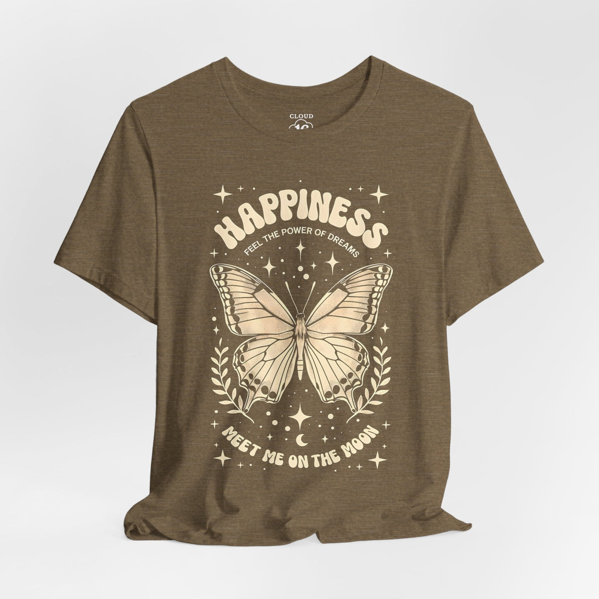 Happiness Butterfly Tee - Womens Inspirational T-Shirt - Positive Vibes Apparel