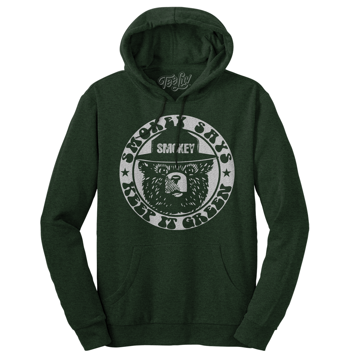 Smokey "Keep it Green" Pullover Hooded Sweatshirt - Green