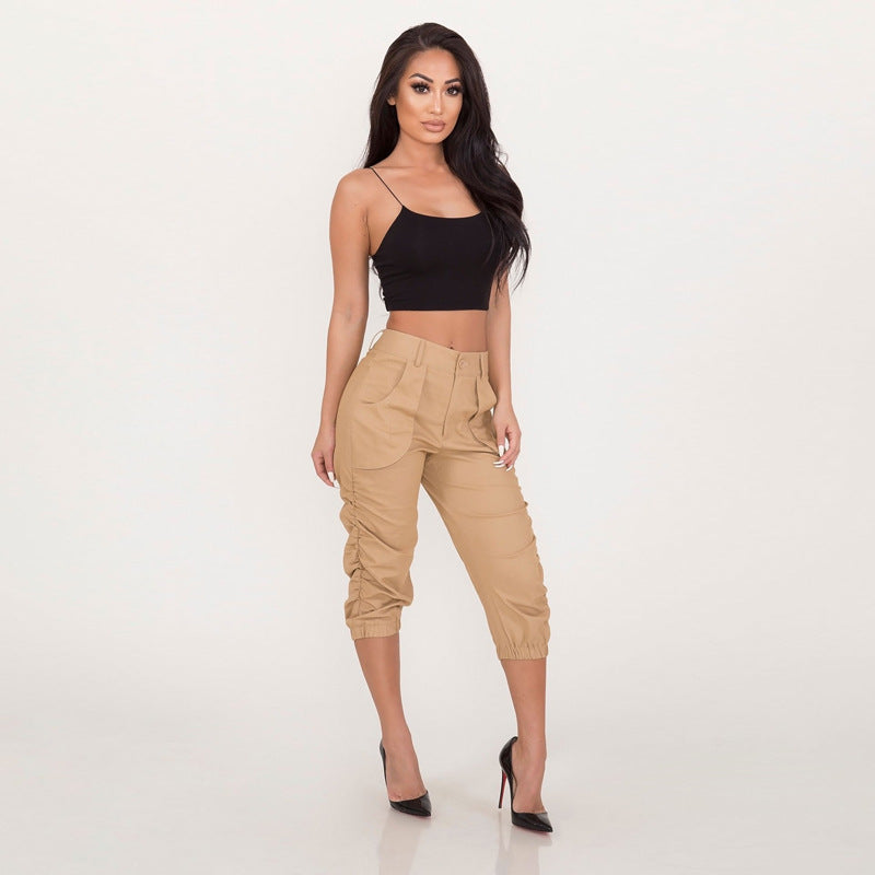 Women's Casual Cropped Harem Pants
