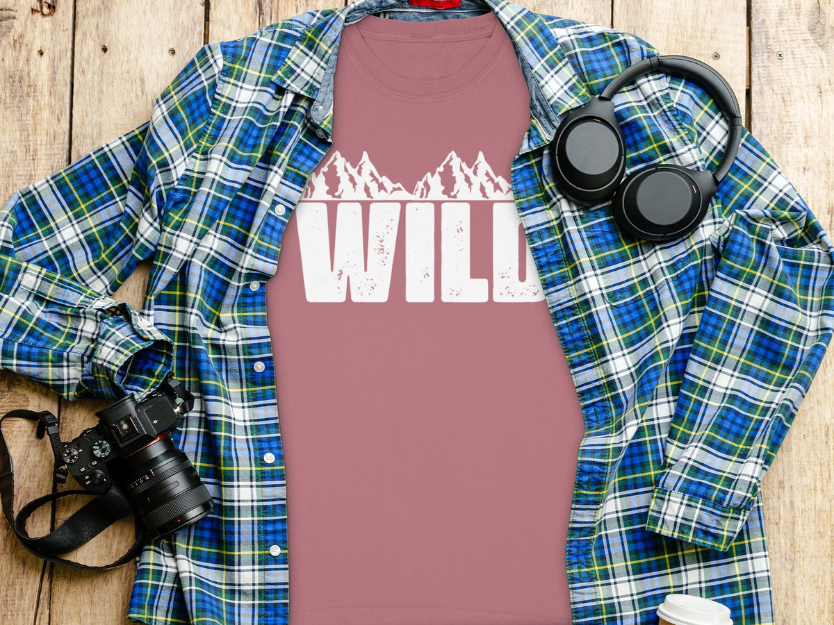Wild Mountains Graphic Design Stylish Outdoors Long Sleeve T-Shirt
