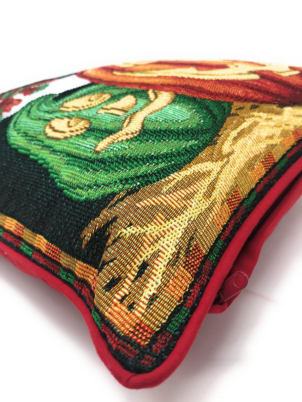Autumn Harvest Halloween & Christmas Holiday Tapestry Syle Set of 4 16x16