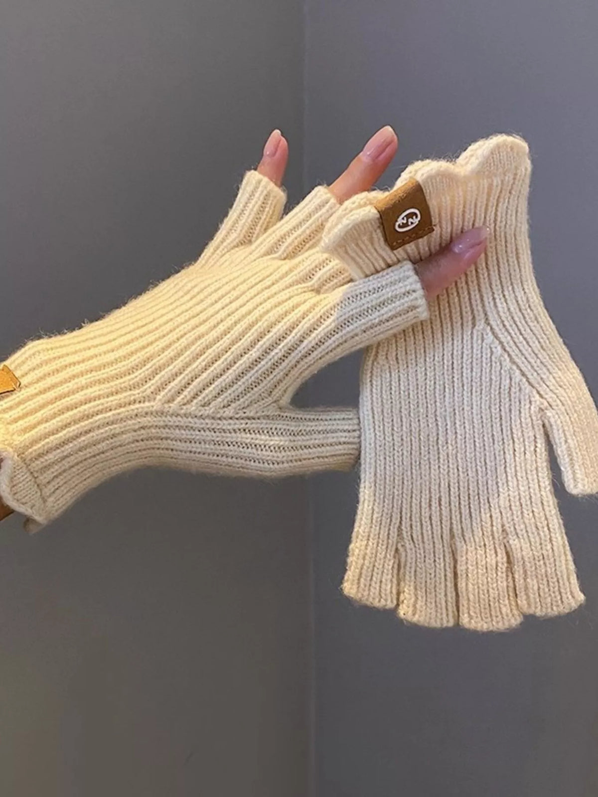Fingerless Knitted Gloves