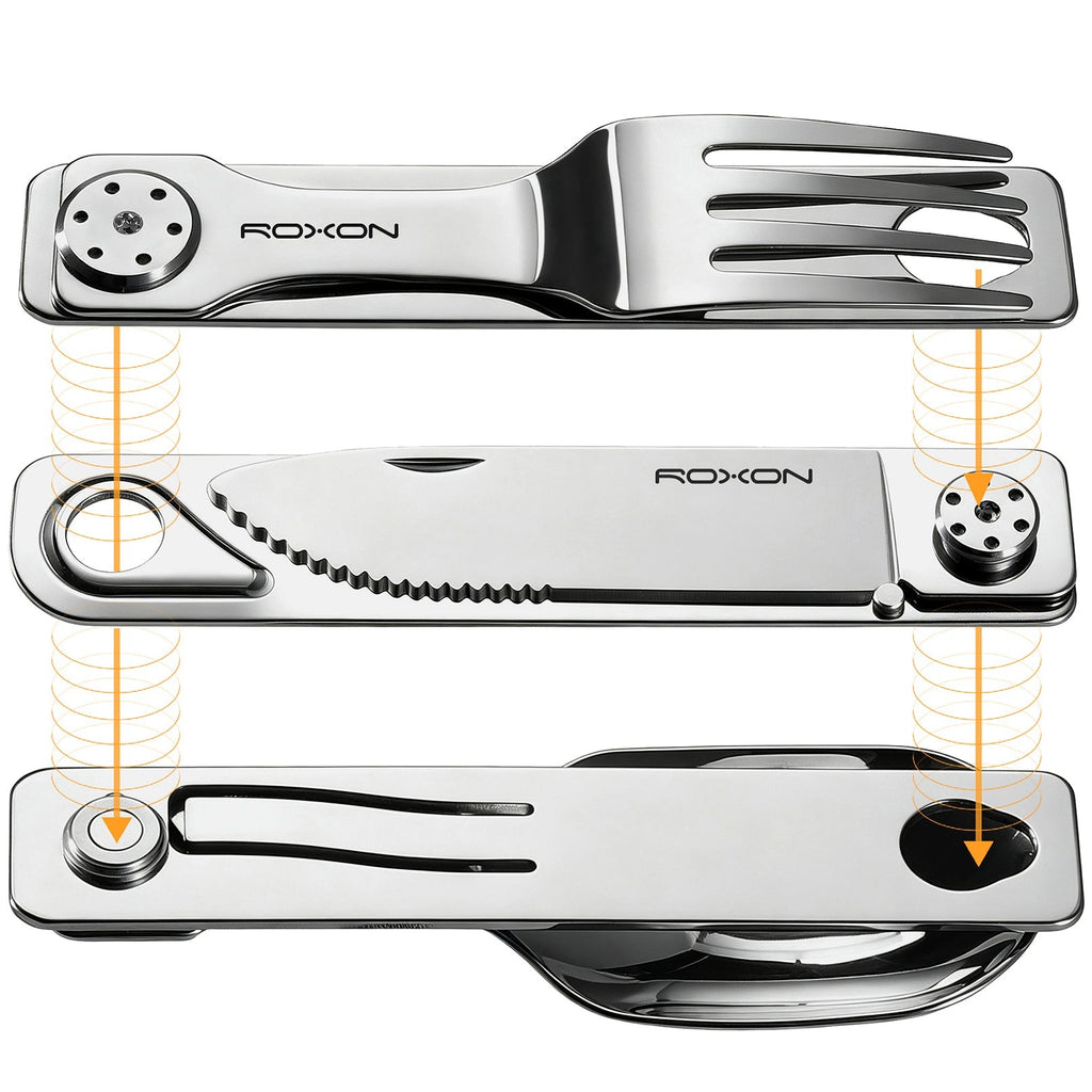 3-in-1 Folding Cutlery Travel Set