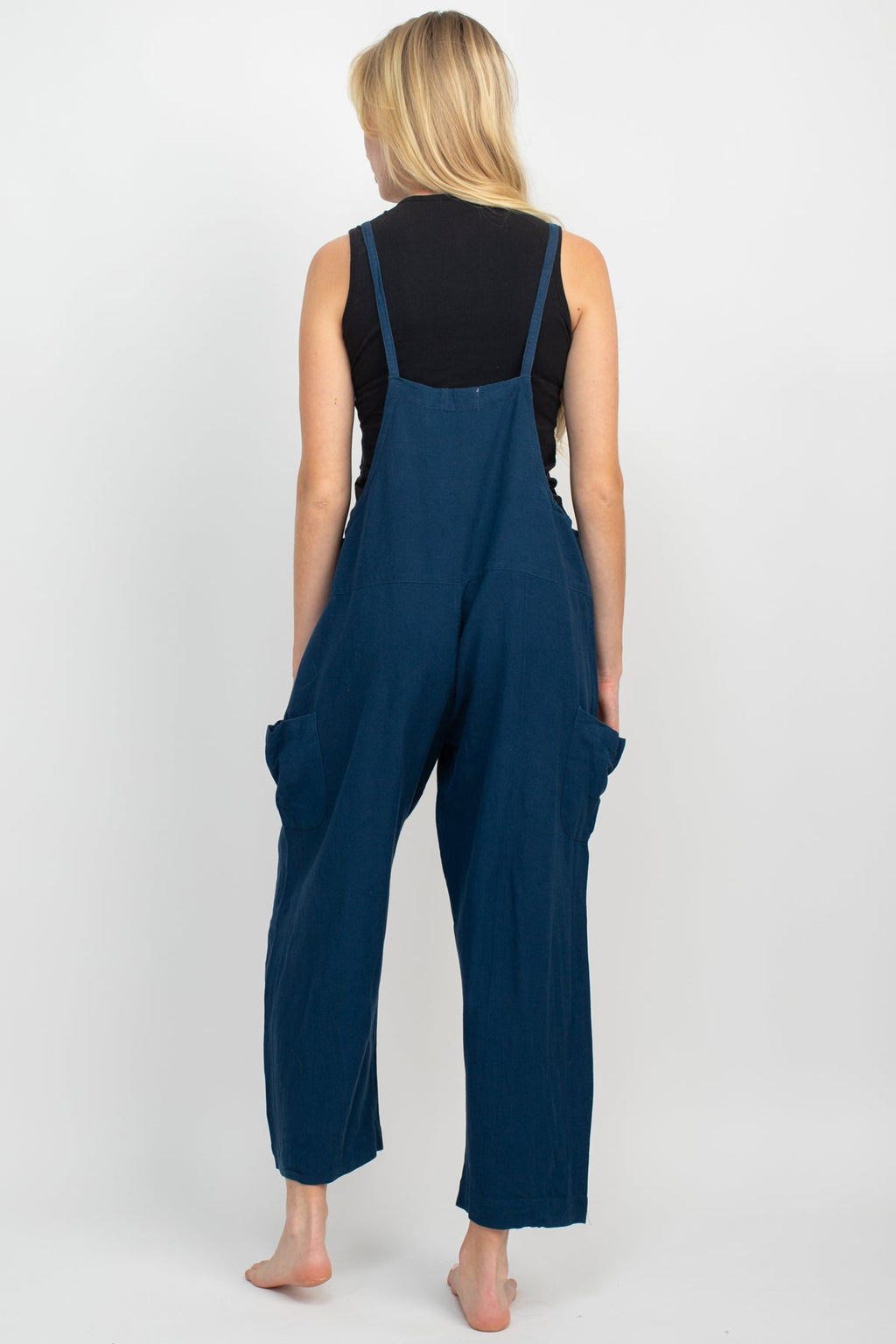 Easy Slouchy Blended Viscose, Hemp and Cotton Overalls
