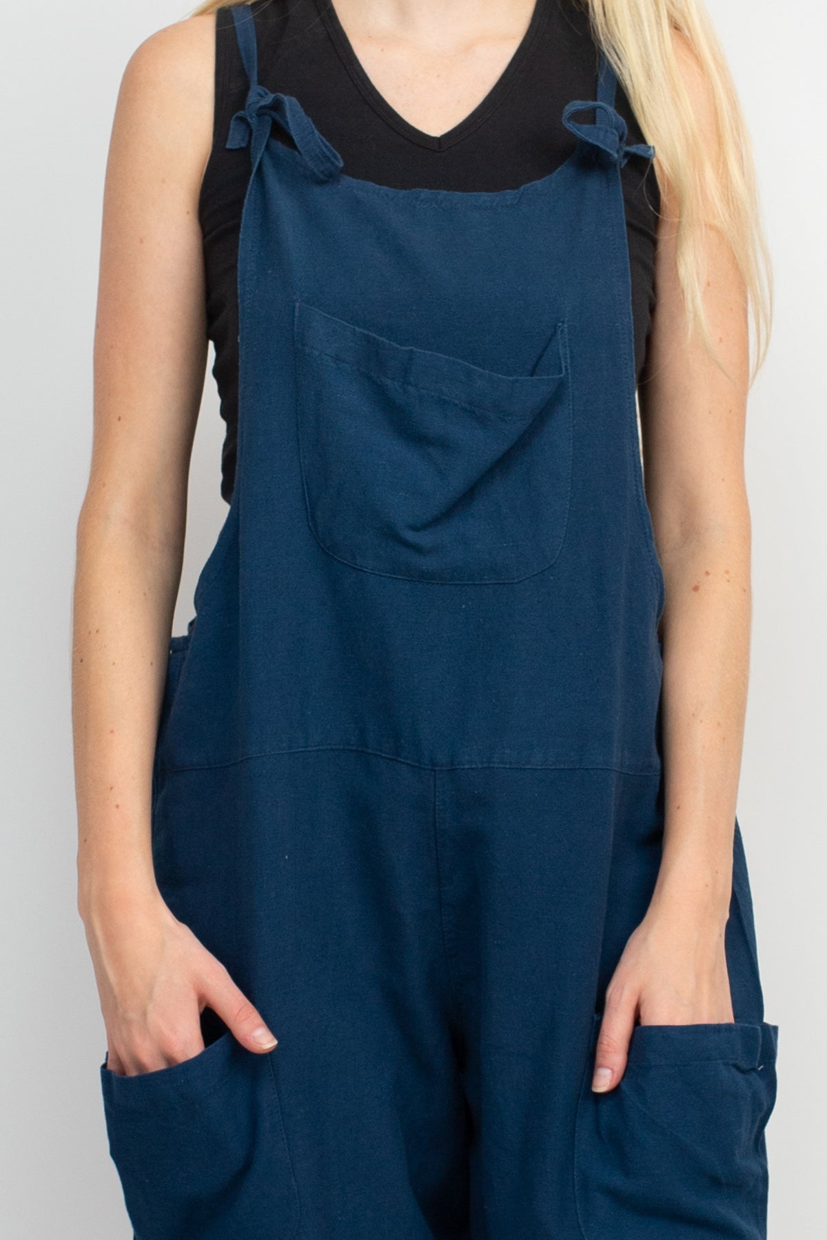 Easy Slouchy Blended Viscose, Hemp and Cotton Overalls