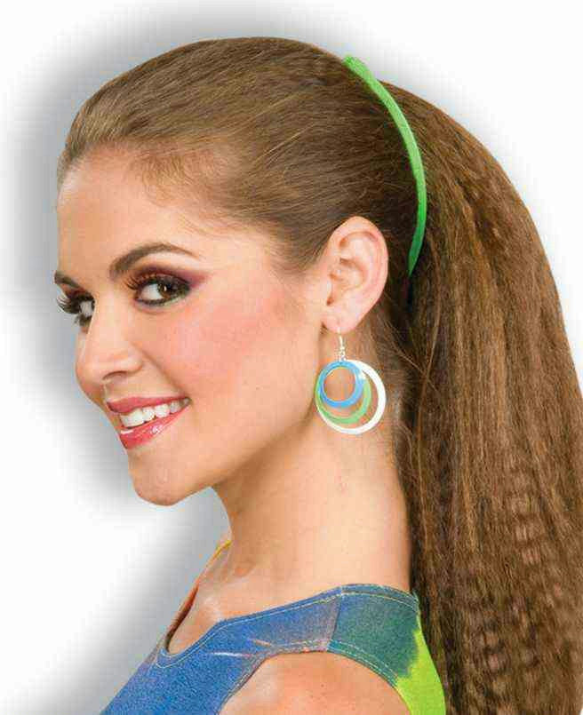 80's Banana Hair Clips Retro Accessory 2 Pack