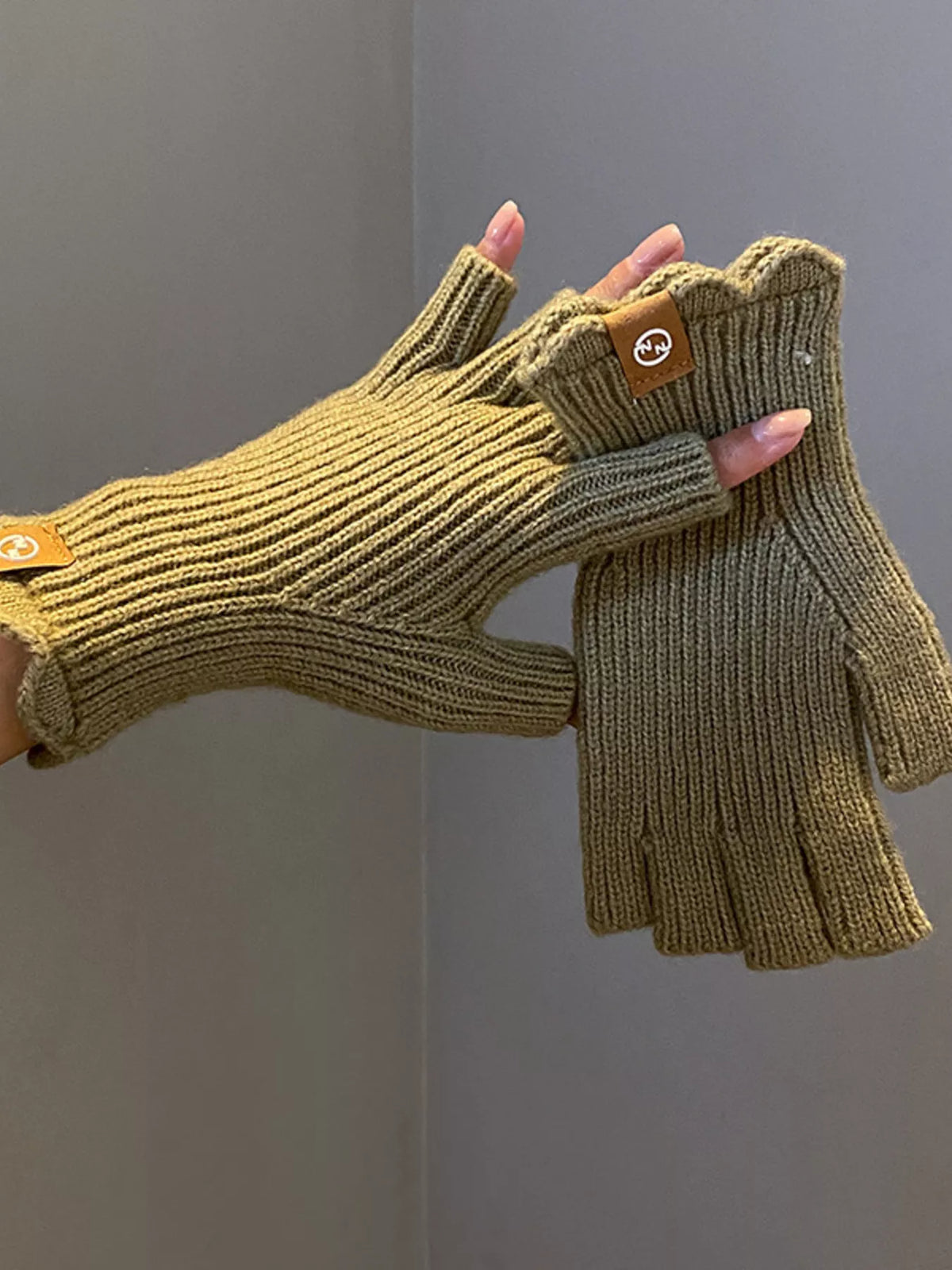 Fingerless Knitted Gloves