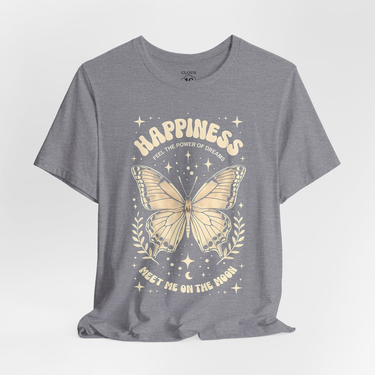 Happiness Butterfly Tee - Womens Inspirational T-Shirt - Positive Vibes Apparel