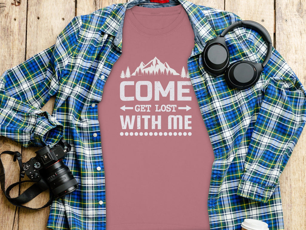 Come Get Lost With Me Outdoorsy Trip Design Long Sleeve T-Shirt