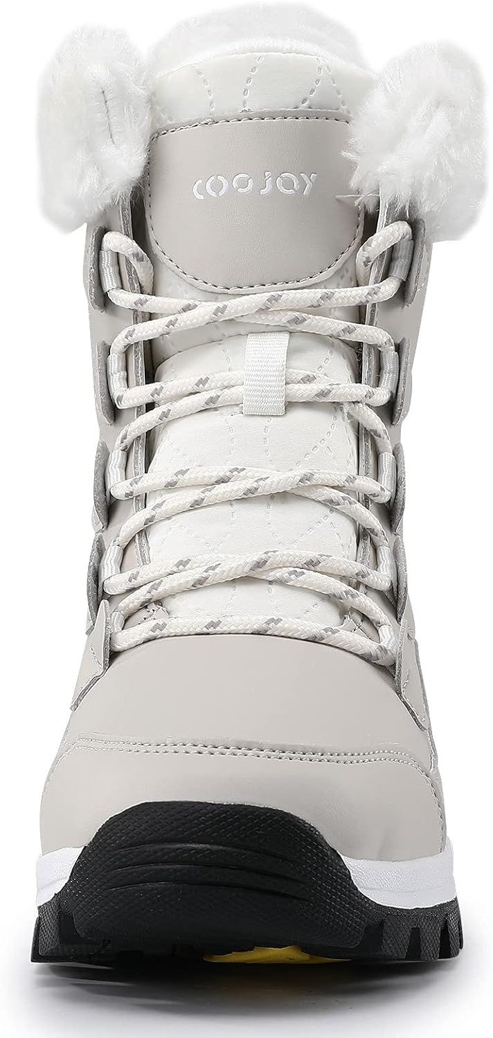 COOJOY Womens Winter Snow Boots Waterproof Shoes