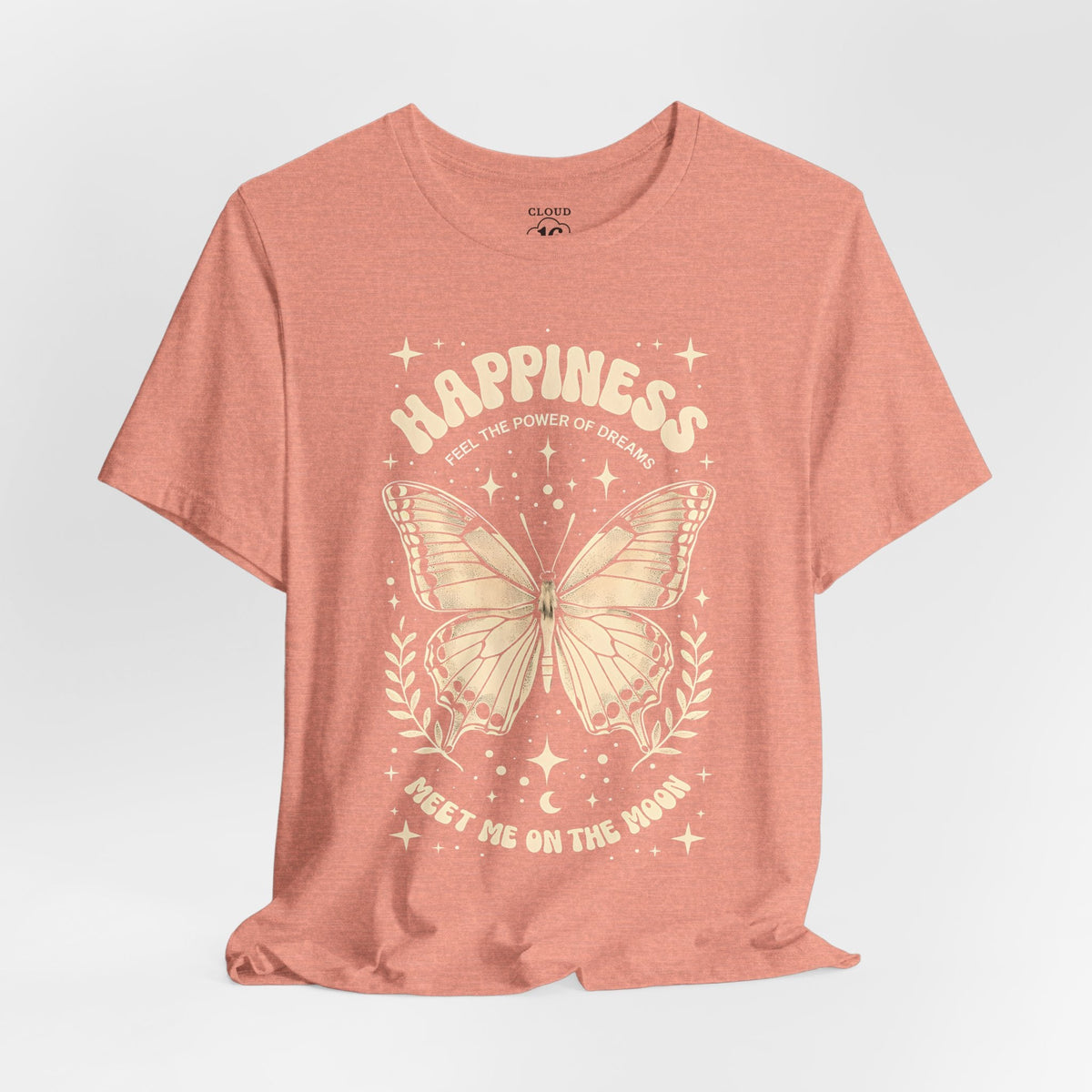Happiness Butterfly Tee - Womens Inspirational T-Shirt - Positive Vibes Apparel