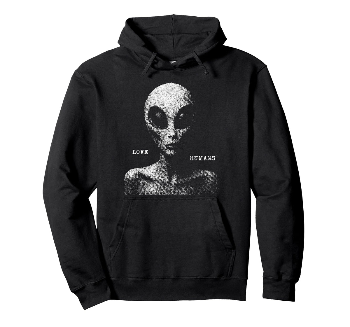 Alien Ufo Extraterrestrial 90's Hoodie Black