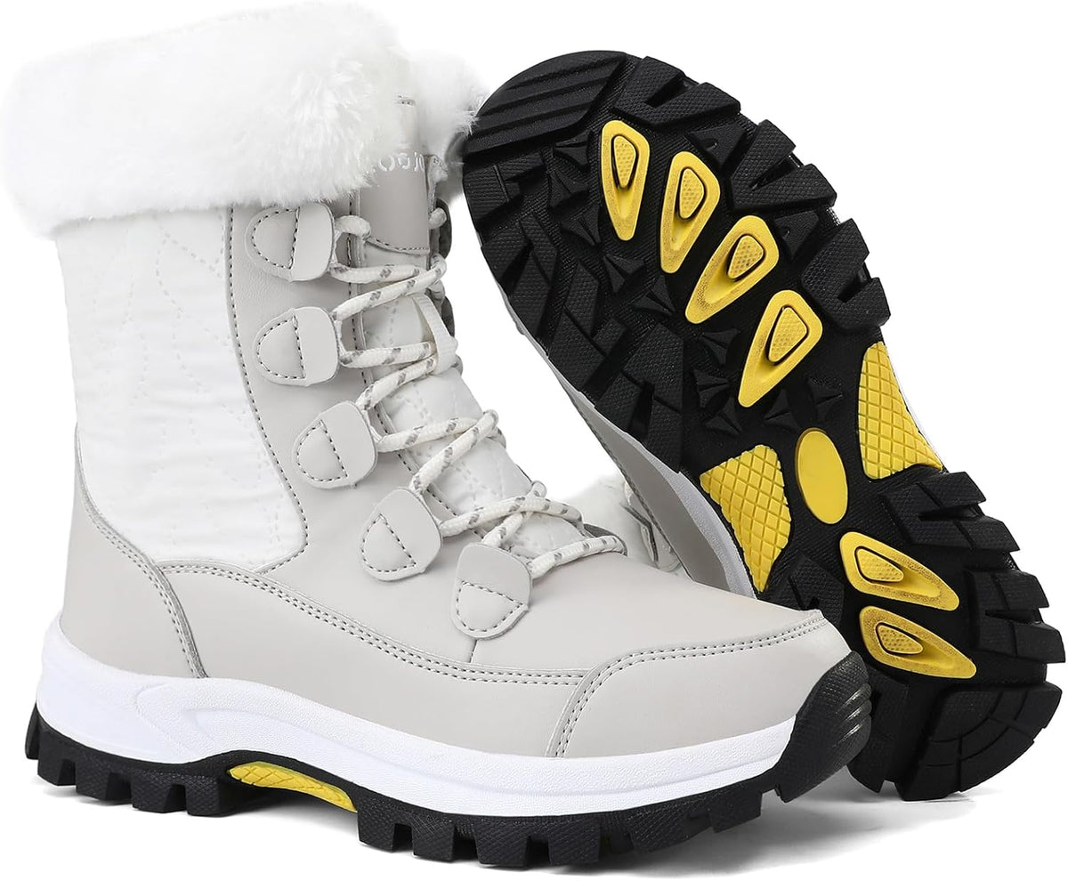 COOJOY Womens Winter Snow Boots Waterproof Shoes