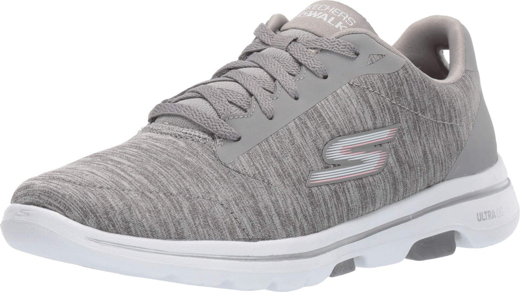 Skechers Women's Go Walk 5 True Sneaker, Black/White, 9Skechers Women's Go Walk 5 True Sneaker, Black/White, 9