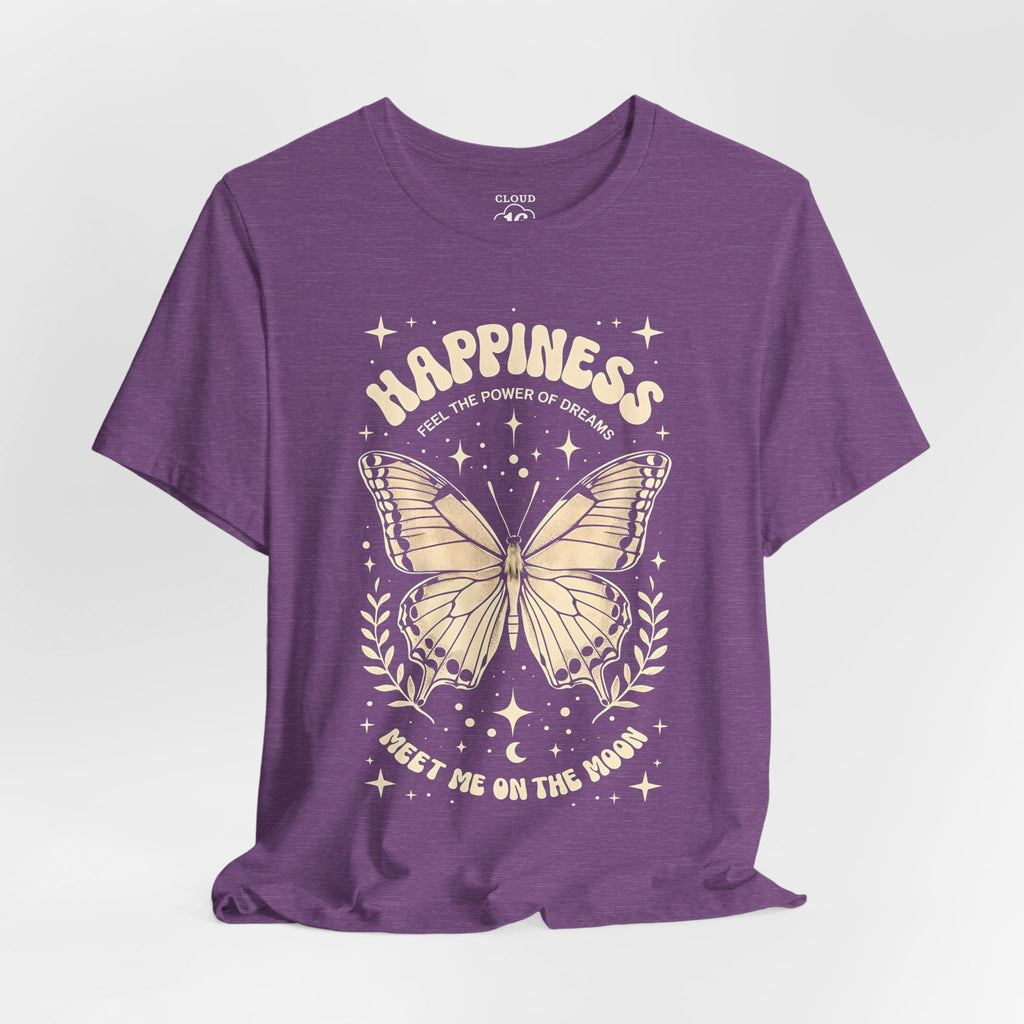 Happiness Butterfly Tee - Womens Inspirational T-Shirt - Positive Vibes Apparel