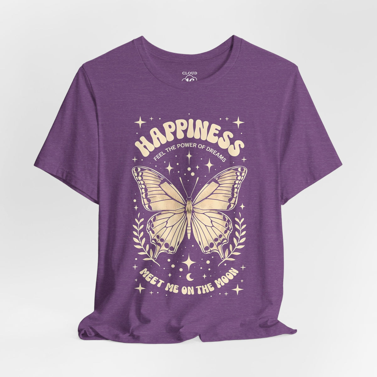 Happiness Butterfly Tee - Womens Inspirational T-Shirt - Positive Vibes Apparel