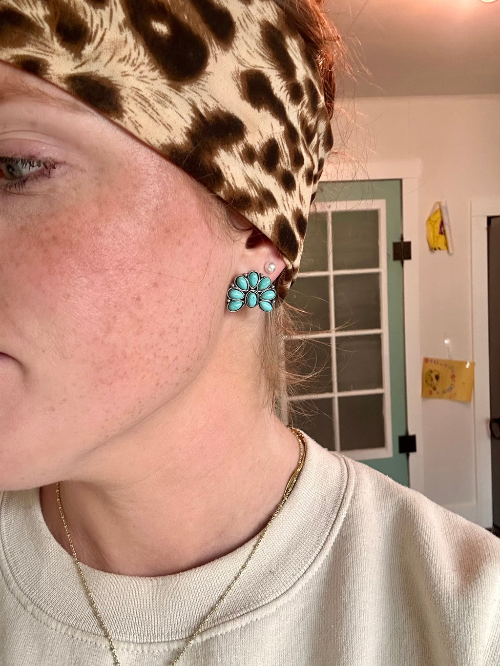 Bohemian Turquoise Earring Set of 12