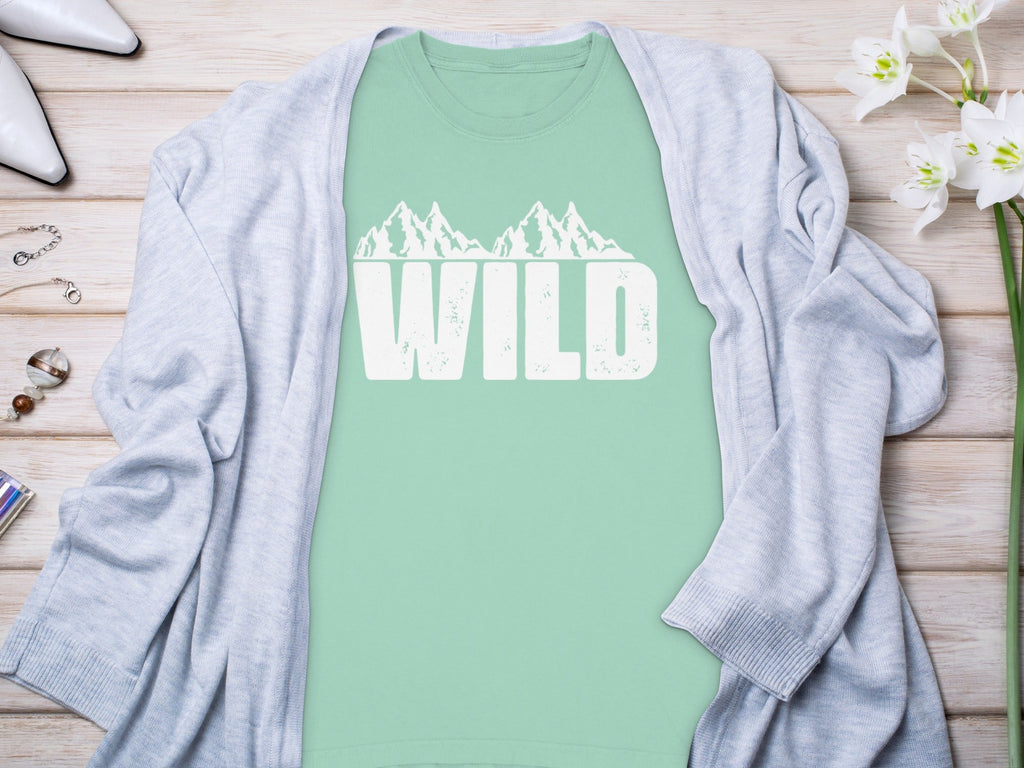 Wild Mountains Graphic Design Stylish Outdoors Long Sleeve T-Shirt