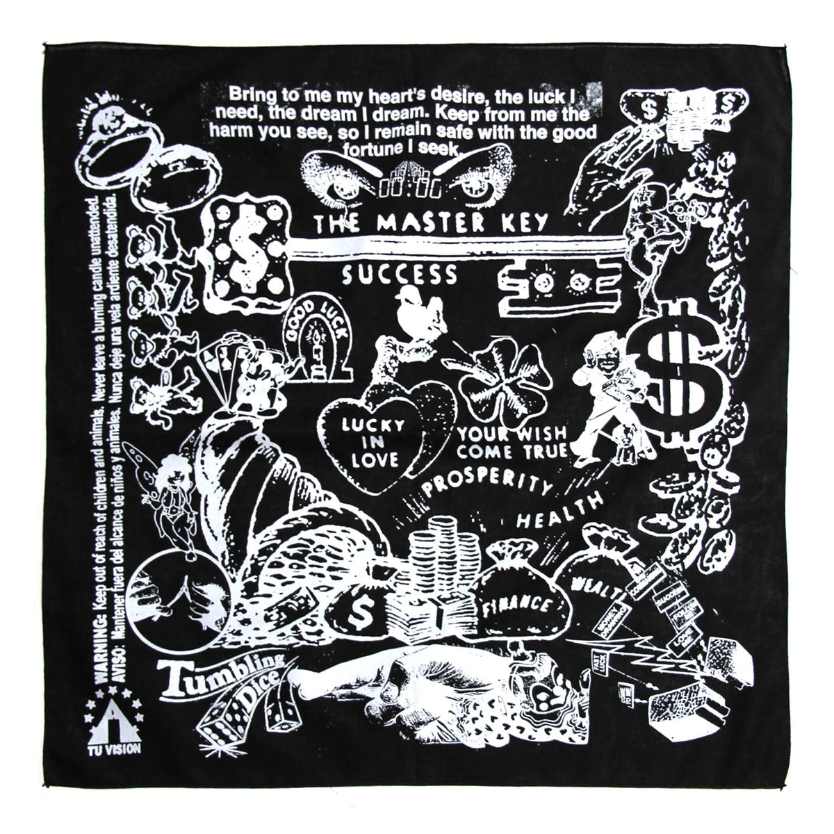 Good Luck Bandana Black
