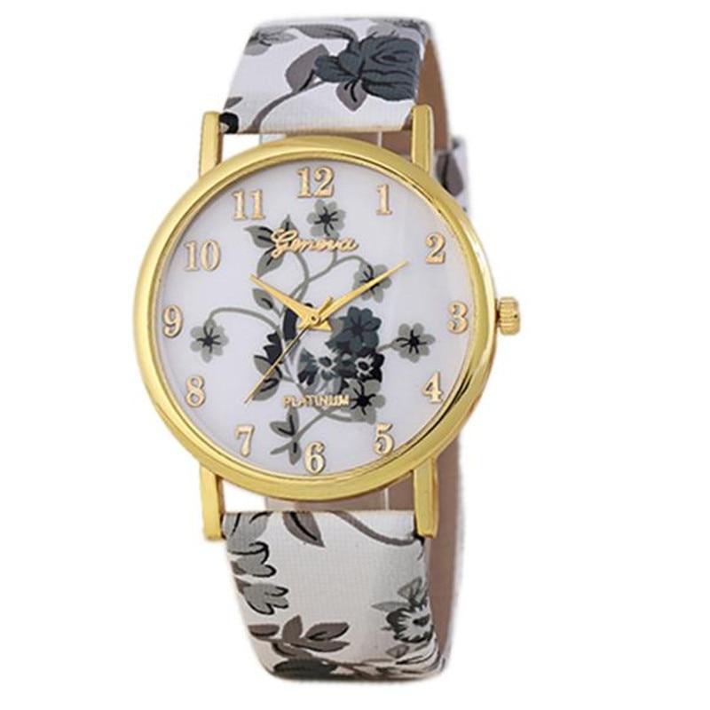 PU Leather Watch Women Quartz Watch