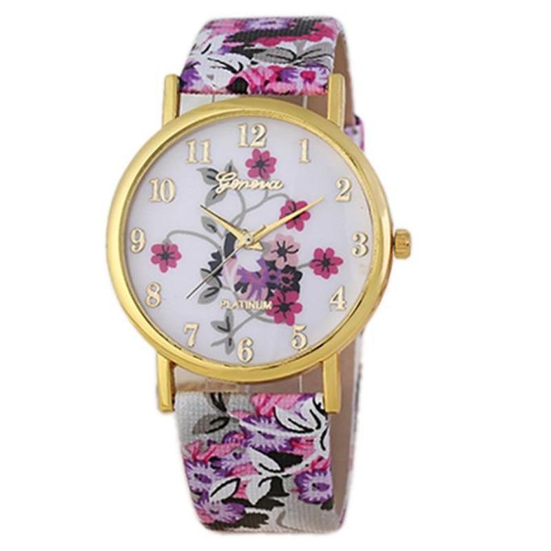 PU Leather Watch Women Quartz Watch