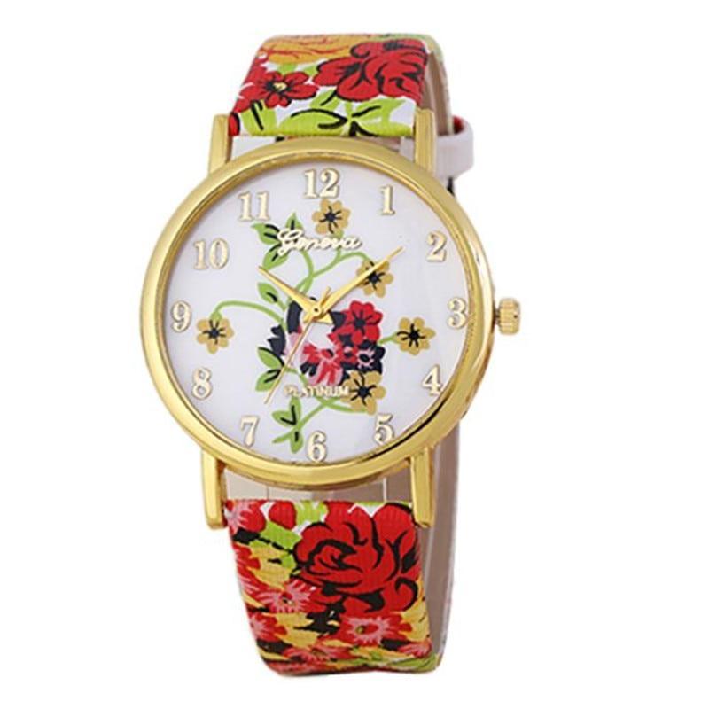 PU Leather Watch Women Quartz Watch