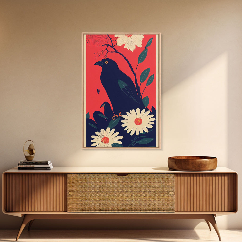 Crow Portrait Canvas Print