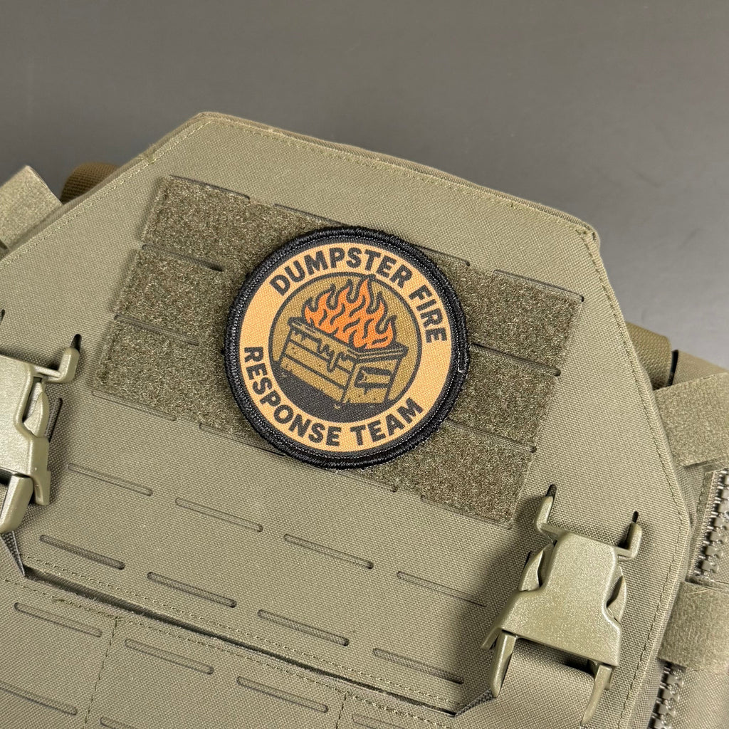 Dumpster Fire Response Team Funny Tactical Morale Patch