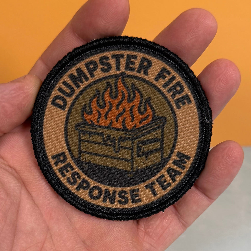 Dumpster Fire Response Team Funny Tactical Morale Patch