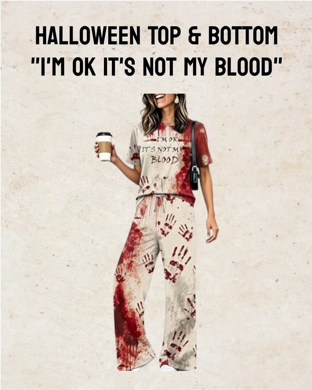 "I'm Ok It's Not My Blood" 2 Piece Set