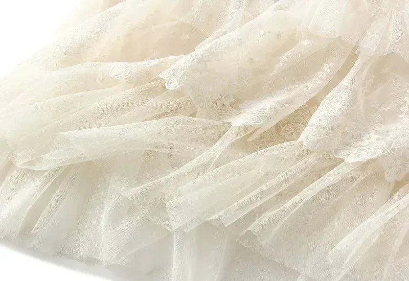 Women's High Waisted Sand Cake Skirt