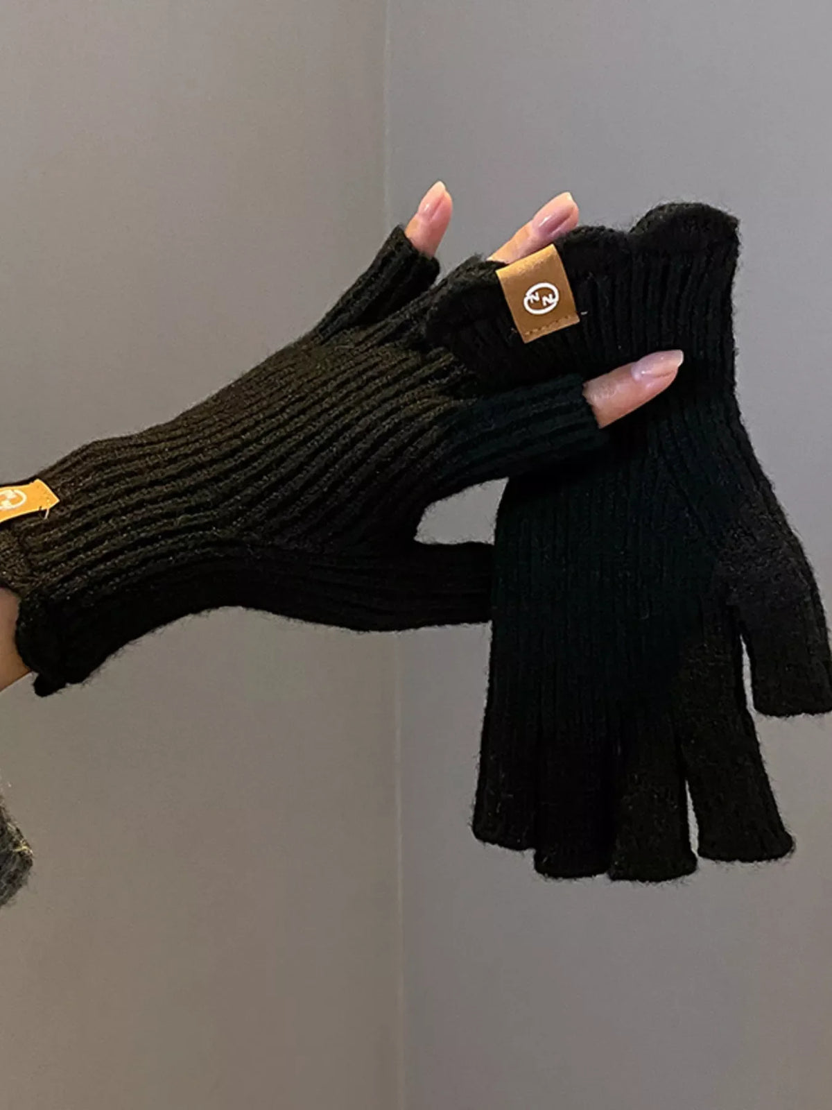 Fingerless Knitted Gloves