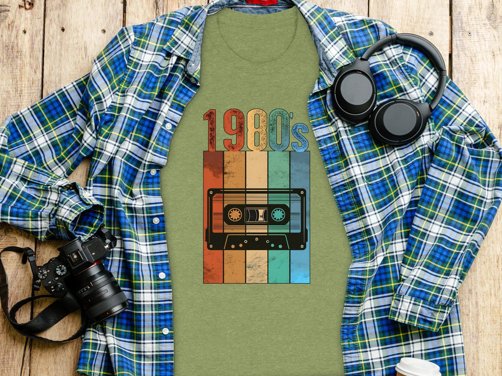 Vintage 1980s Retro Cassette Tape Cool Design T-Shirt