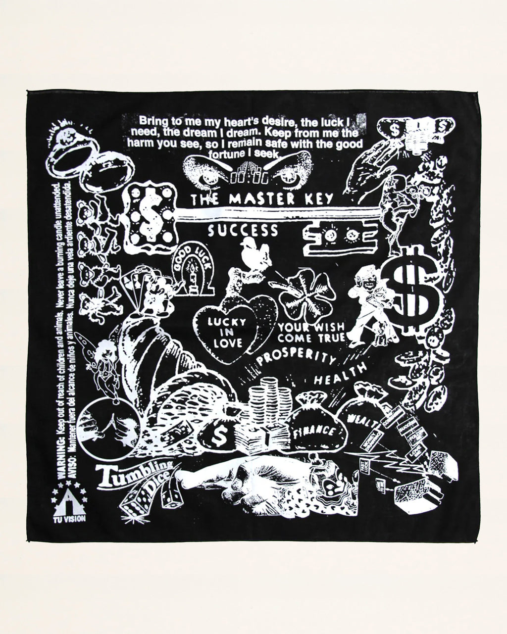Good Luck Bandana Black