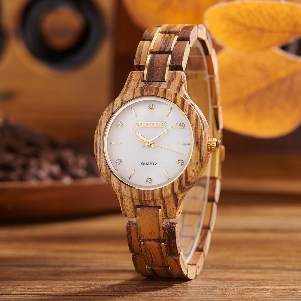 Simple Stylish Quartz Watch - Wood