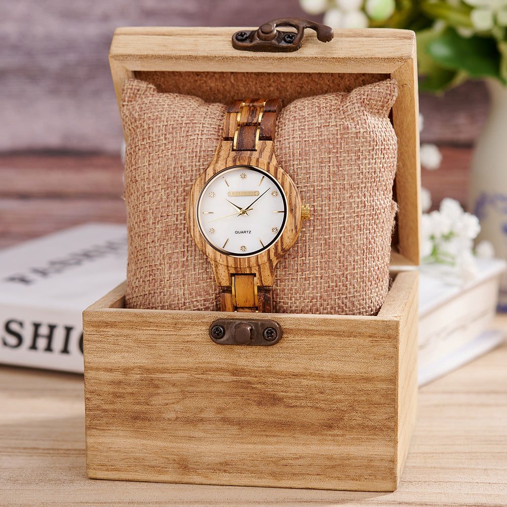 Simple Stylish Quartz Watch - Wood