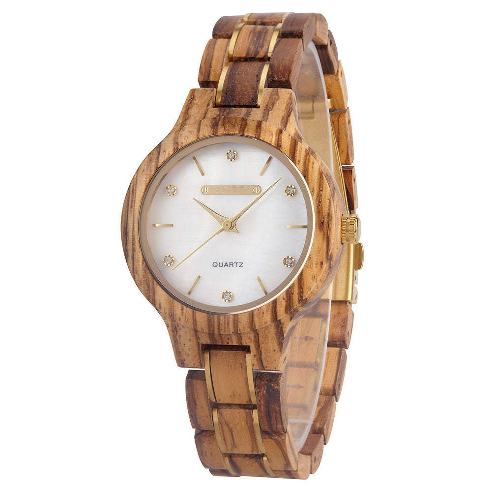 Simple Stylish Quartz Watch - Wood