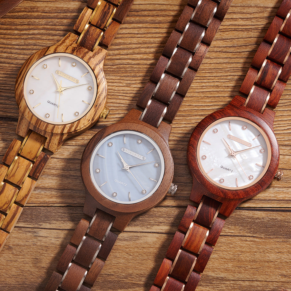 Simple Stylish Quartz Watch - Wood