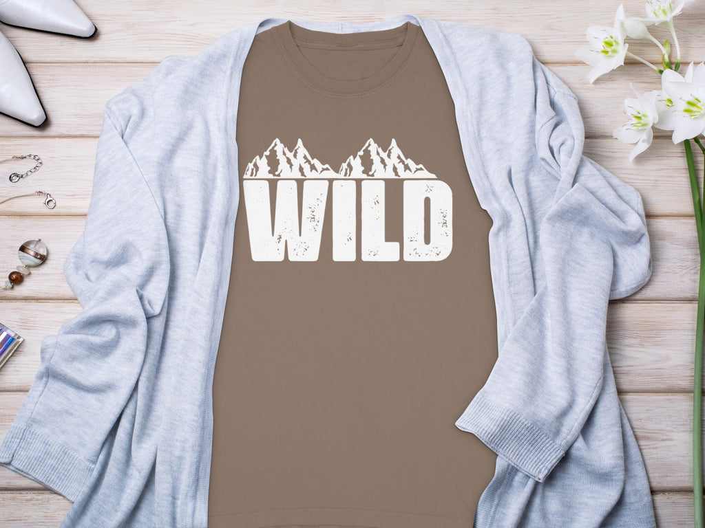 Wild Mountains Graphic Design Stylish Outdoors Long Sleeve T-Shirt