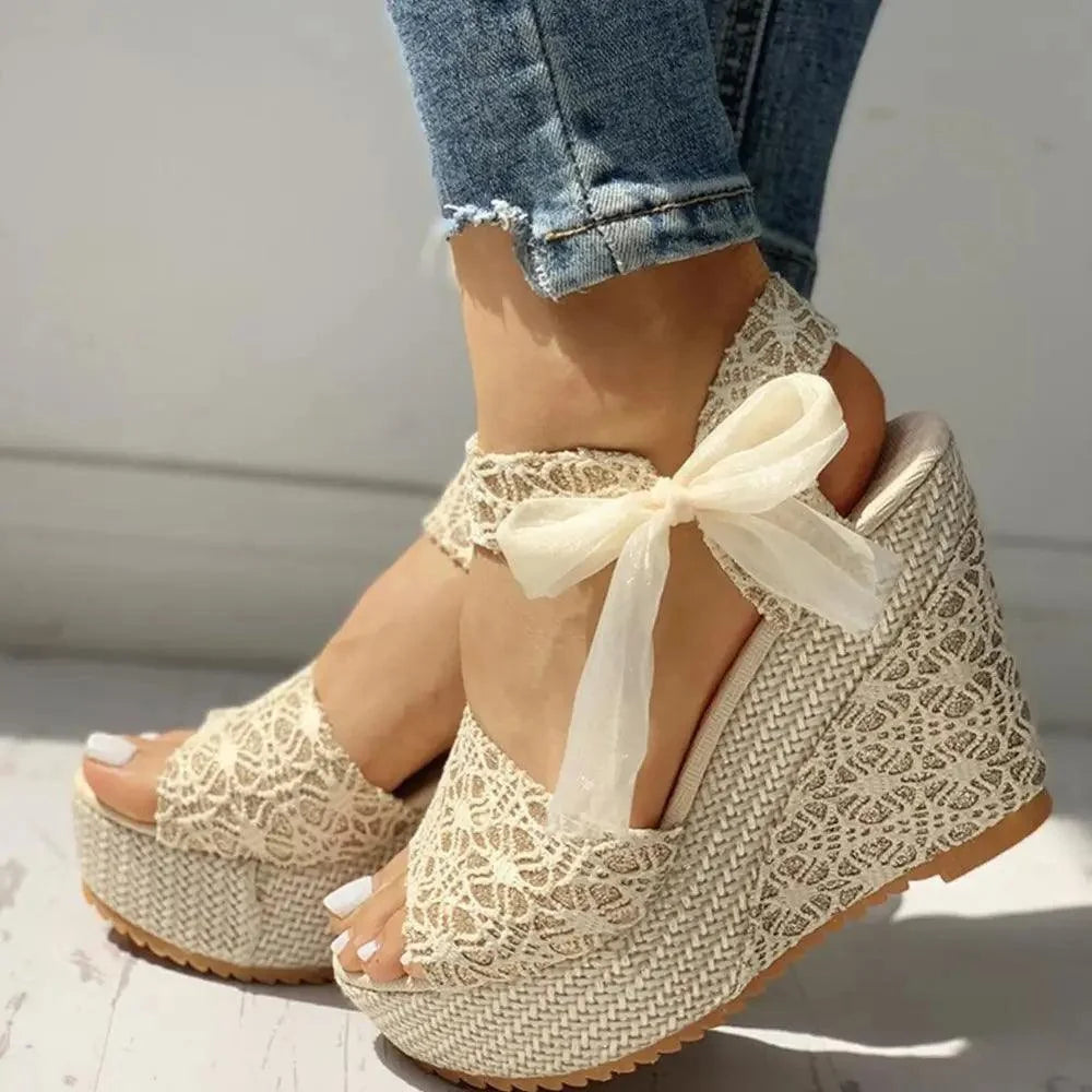 New Modern Women Wood High Heels Sandals Elegant Stylish Design
