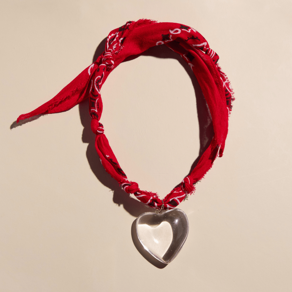 Red Bandana Charm Necklace