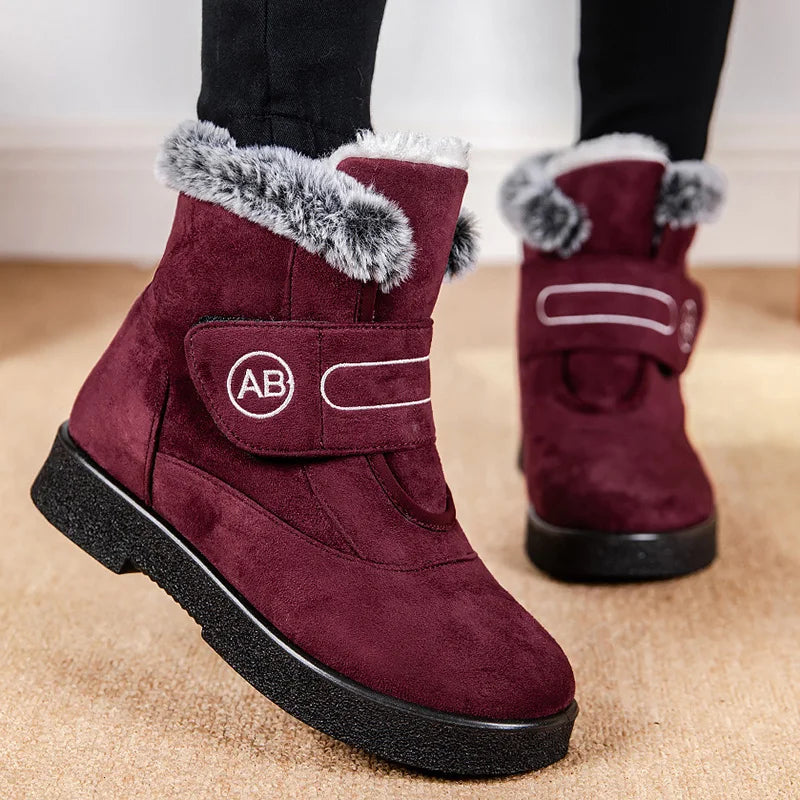 Snow Boots Women Flat Shoes Woman Platform Boots For Women Fashion Keep Warm Shoes For Women New Plush Winter Boots Botas Mujer